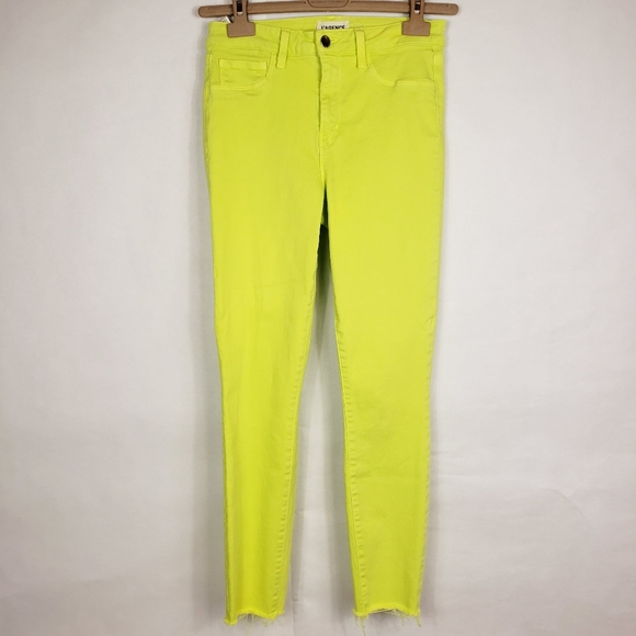L'agence Margot lime green skinny ankle pants - Picture 2 of 7